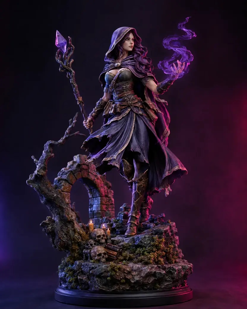 Estatua Hombre de Hierro con diorama