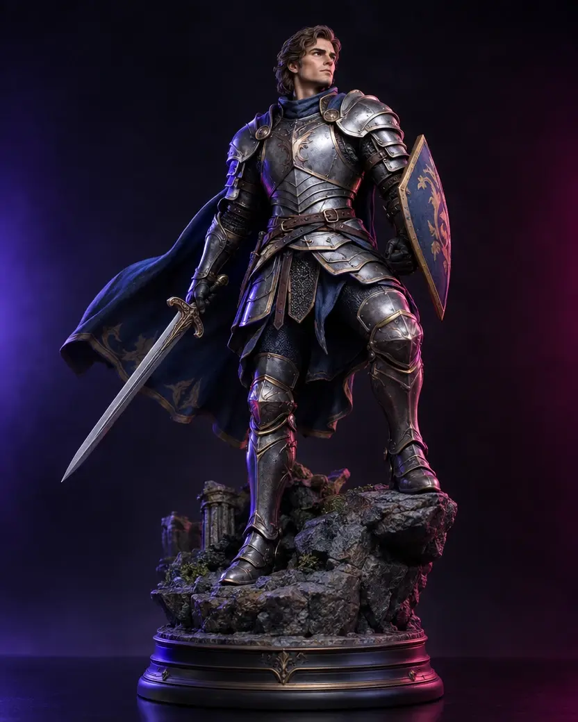 Estatua Capitán Pirata en resina 1/6